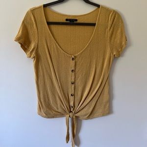 American Eagle Cropped Tee (with ties)